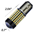2PCS Dual Color Switchback 1157 2057 LED Bulbs for DRL Turn Signal Parking Light (-)