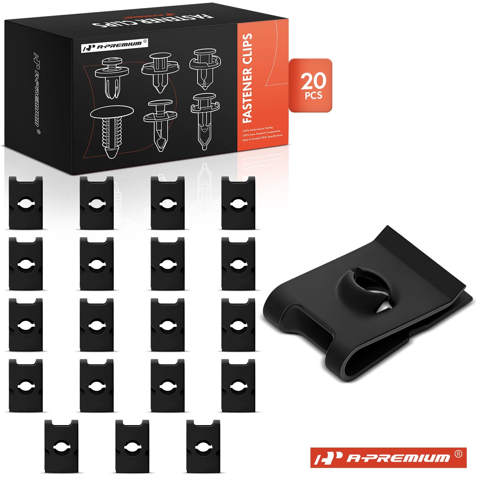 20Pcs U Nuts for Ford Chevrolet Dodge Plymouth 