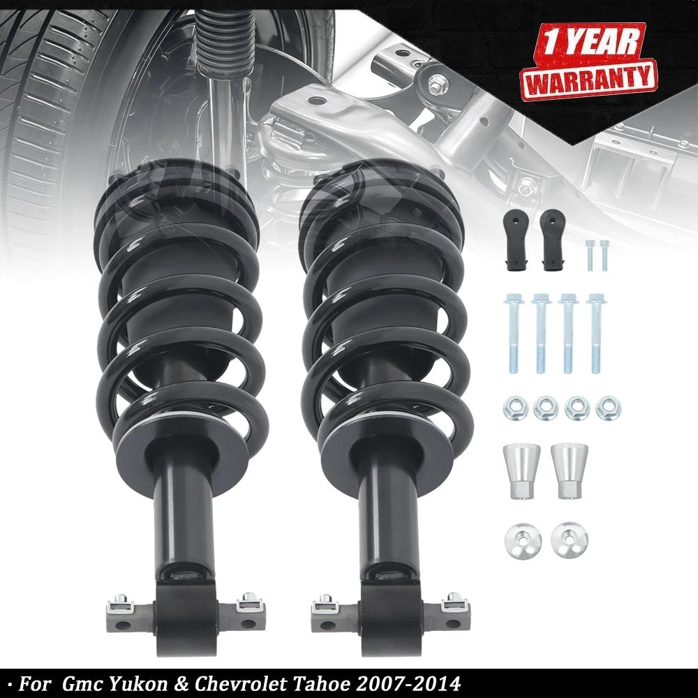 2X Front Shock Strut Assemblies for GMC Yukon & Chevrolet Tahoe (2007–2014)