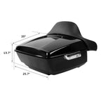 Trunk Pad for Harley Fatboy FLST (2008–2016) 15" Two Up Mount Rack