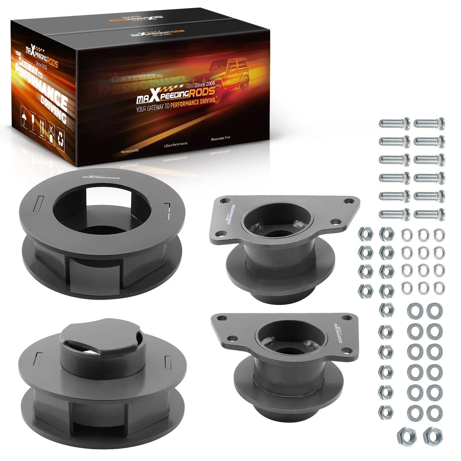 2.5" Front 2" Rear Lift Kit w/ Spacers for Jeep Liberty KK (2008–2013)