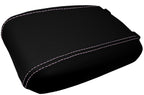Console Lid Armrest Cover for Toyota Tacoma (2016–2019) Carbon Fiber Pink Stitch