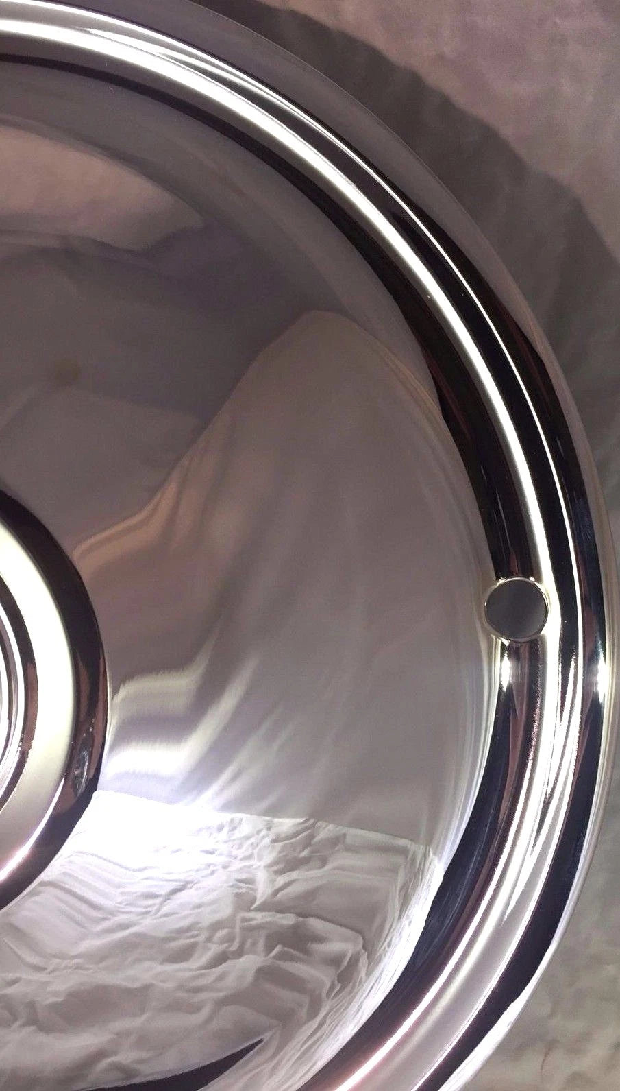 Chrome Bullet Hubcaps Set of 4 for Cadillac Sombrero Style (16 in) (OEM)