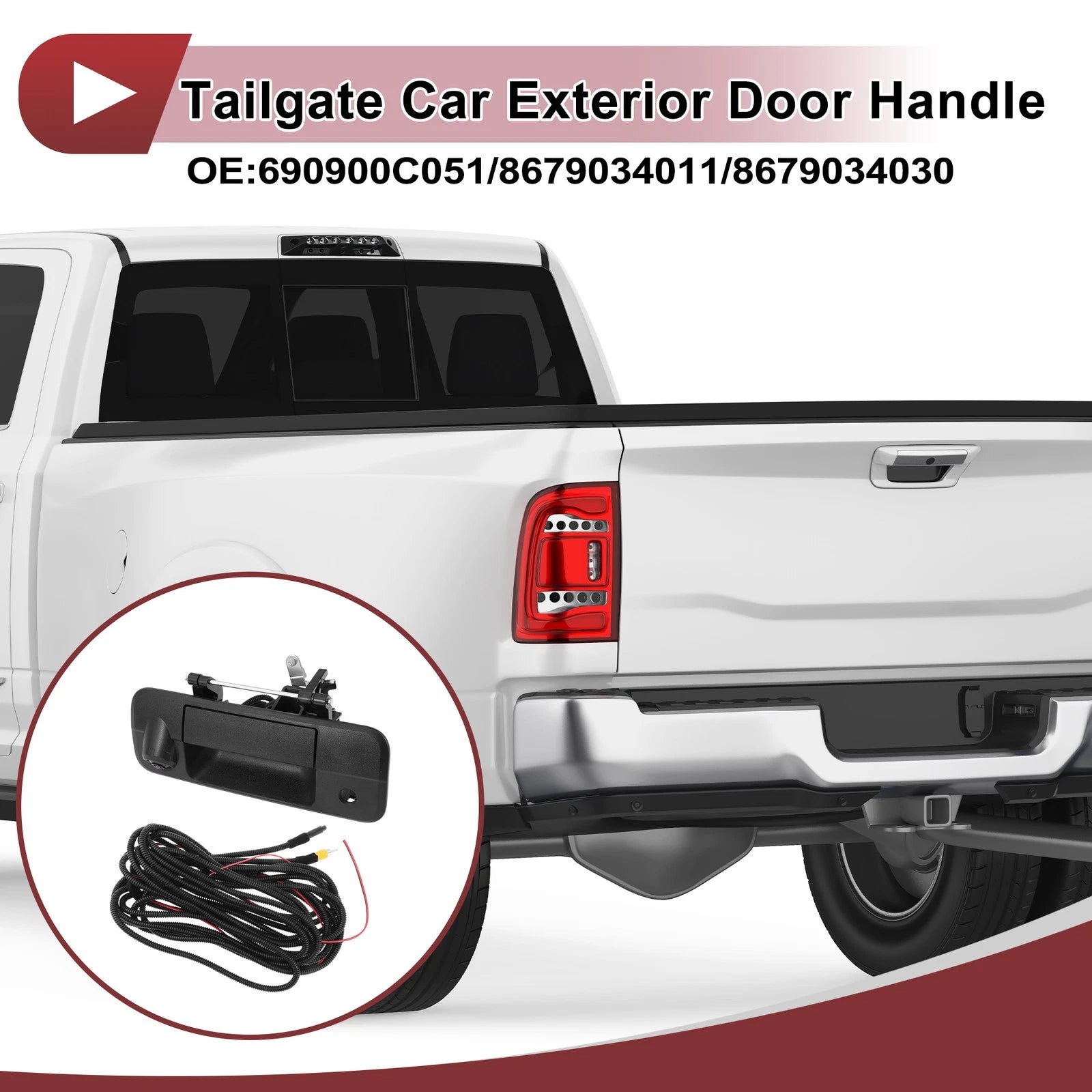 Tailgate Door Handle No. 690900C051/8679034011 for Toyota Tundra (2007–2021)