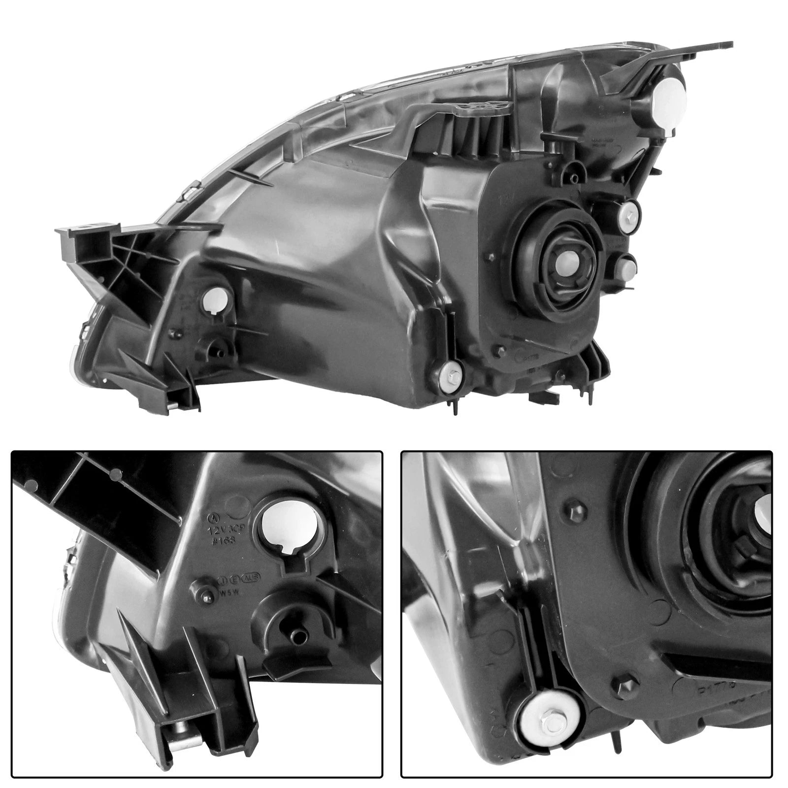 Pair Halogen Headlights for Honda CR-V (2002-2004)