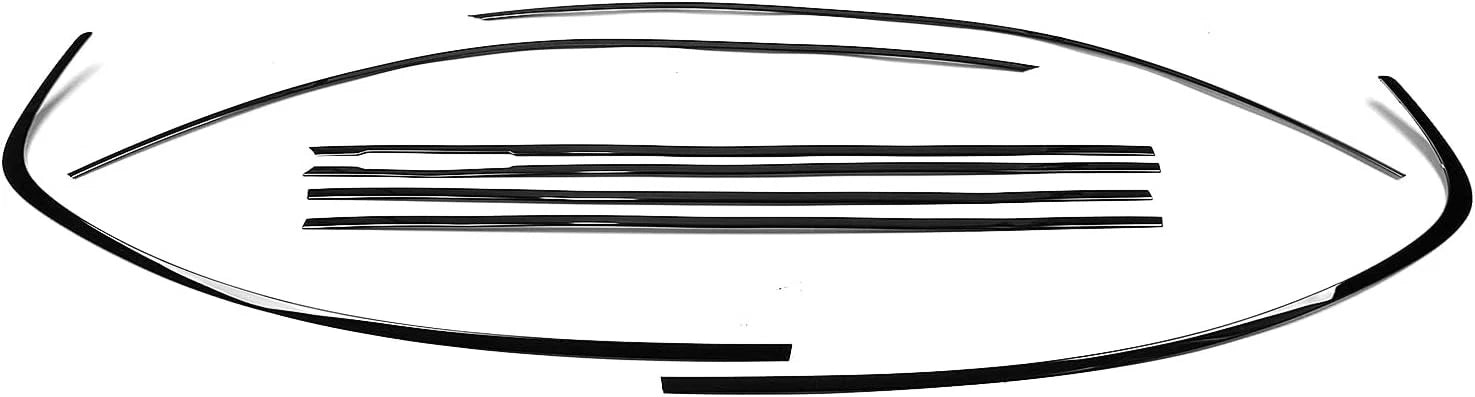 Window Sill Molding Trim Strips Gloss Black for BMW 3 Series E90 (2006–2012)