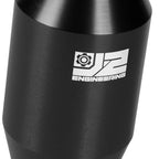 Shift Knob for Universal Fit (J2) - Aluminum Cylindrical Black with Adapters