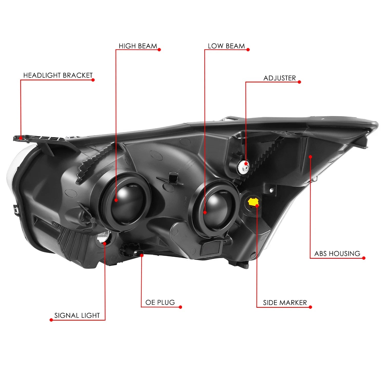 Right Side Headlight Lamp for Ford Transit 150 250 350 (2015–2023)