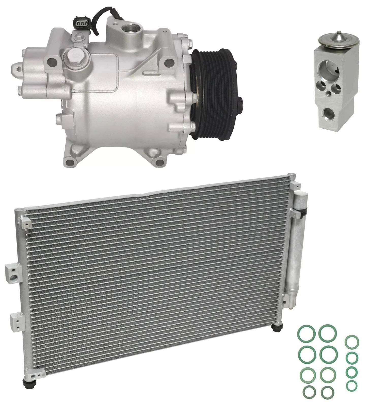 AC Compressor Kit With Condenser for Honda Civic Sedan 2.0L (2009–2015)