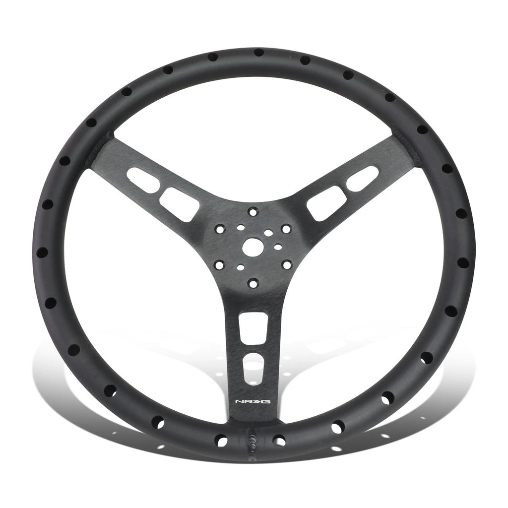 NRG RST-025MB 350mm 3-Spoke Lightweight Aluminum Steering Wheel for Universal