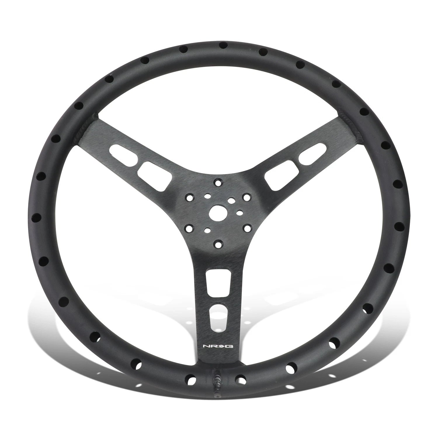 NRG RST-025MB 350mm 3-Spoke Lightweight Aluminum Steering Wheel for Universal