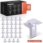 30Pcs Nylon Headliner Pillar Molding Trim Garnish Clip for Buick & Chevy (–)