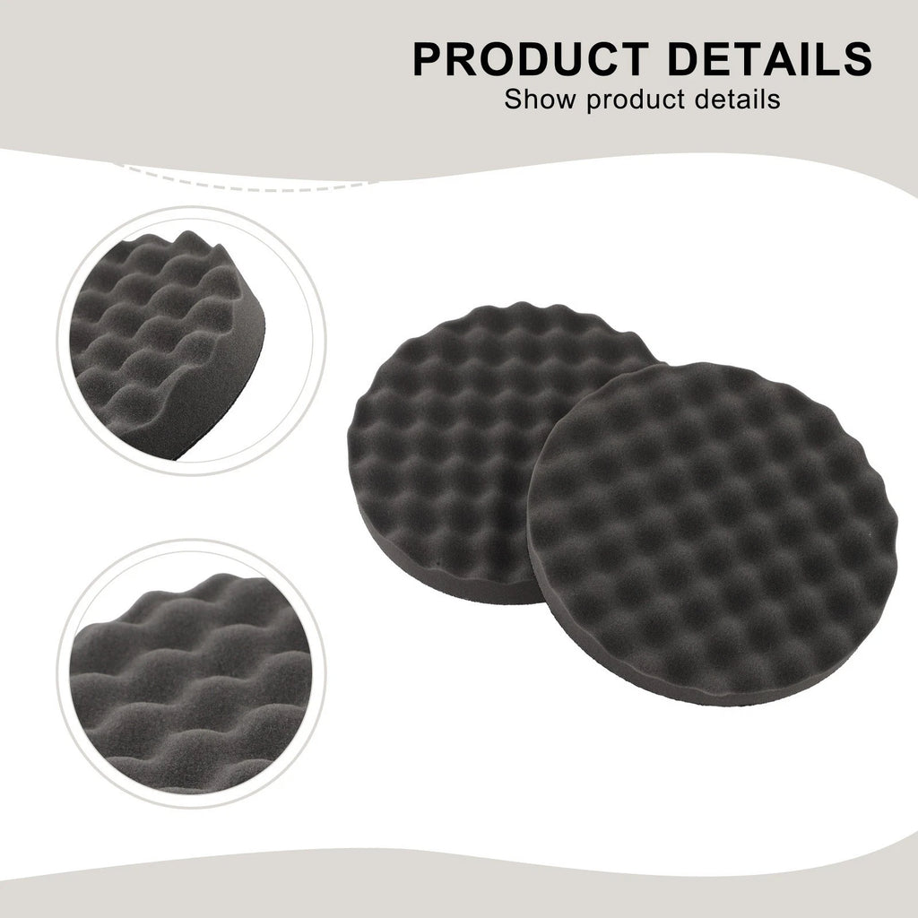 2Pcs 05725 Round Foam Polishing Pad Kit for Automotive Detailing