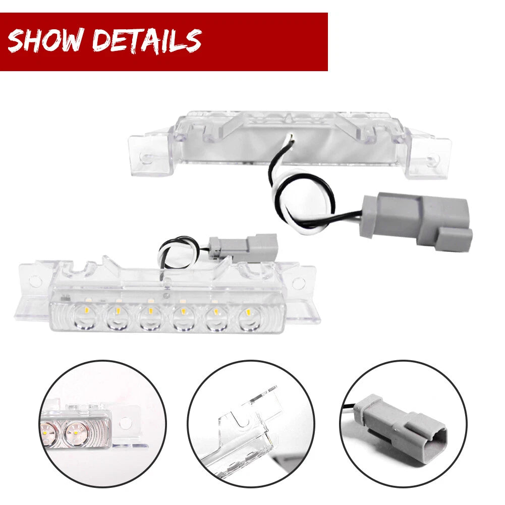 Set of 5 Clear Lens Amber LED Cab Roof Marker Lights for Volvo VN/VNL (2003–Present)