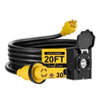 30A RV Power Cord with Inlet Box (20FT)