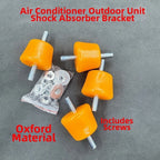 Yellow Oxford Rubber Shock Absorbing Pad for AC Outdoor Unit (4, 3.3, 7cm)