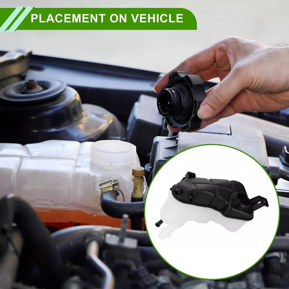 Coolant Expansion Tank Plastic Black for Volvo S60 S80 XC60