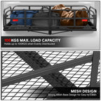2" Receiver Hitch Mount Cargo Carrier Basket for Universal Fit