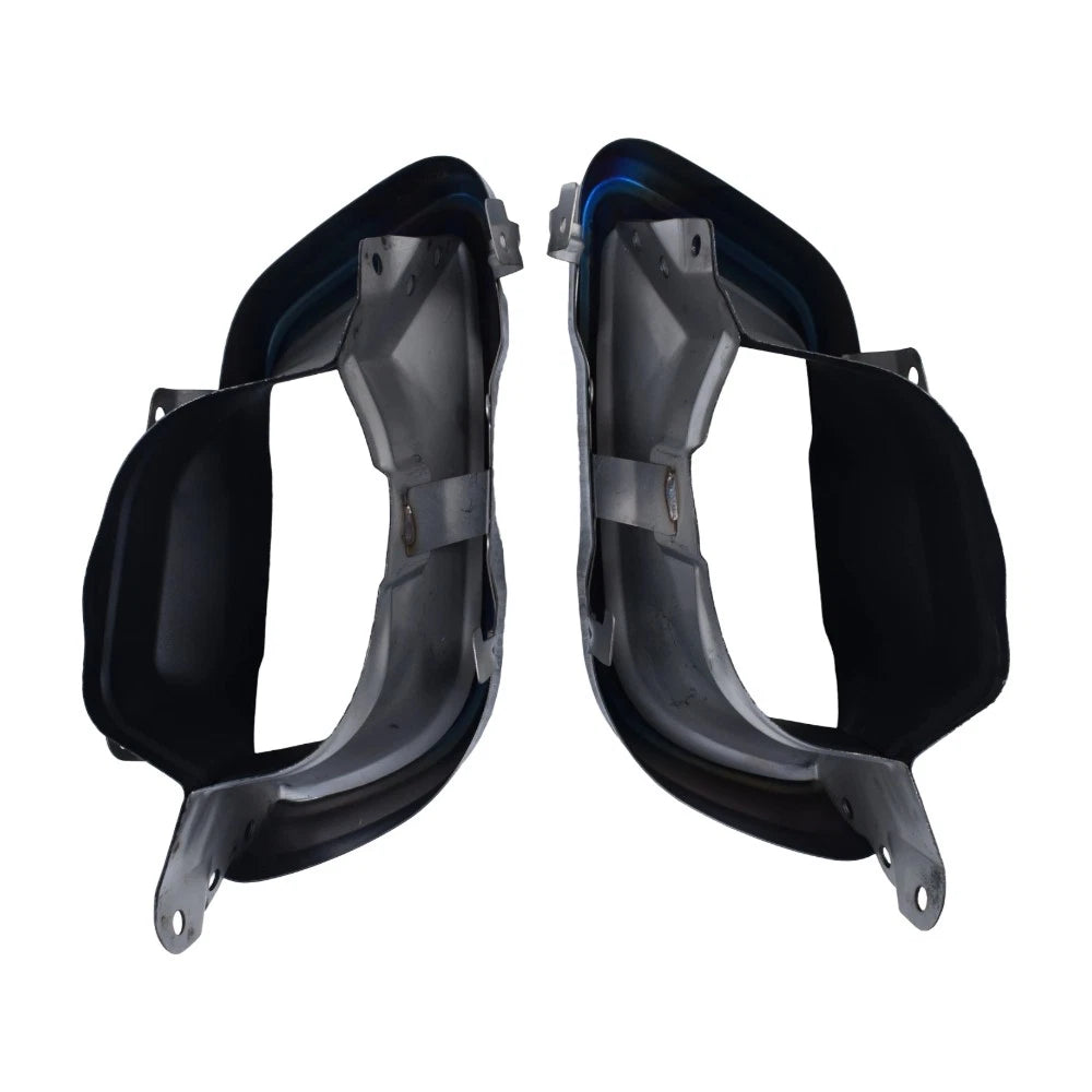 2X Steel Exhaust Tips Black for BMW X5 G05 X6 G06 X7 G07 M Sport (2019–2026)