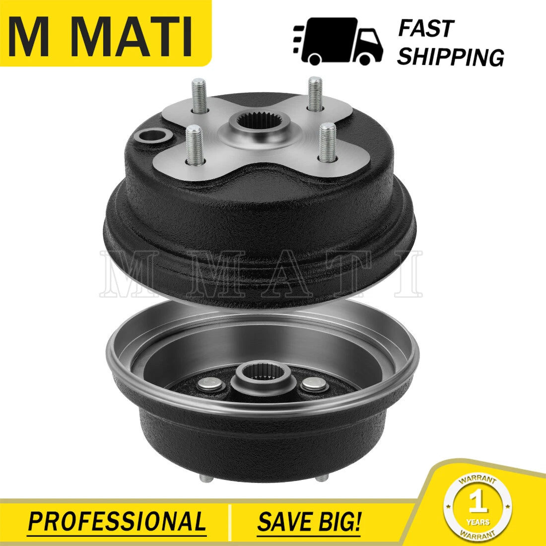 2X Front Wheel Brake Hub for Yamaha Kodiak 400 4WD (1993–1998)