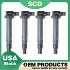 Set of 4 Ignition Coils UF323 for Toyota Tacoma (2000–2004) 2.4L 2.7L