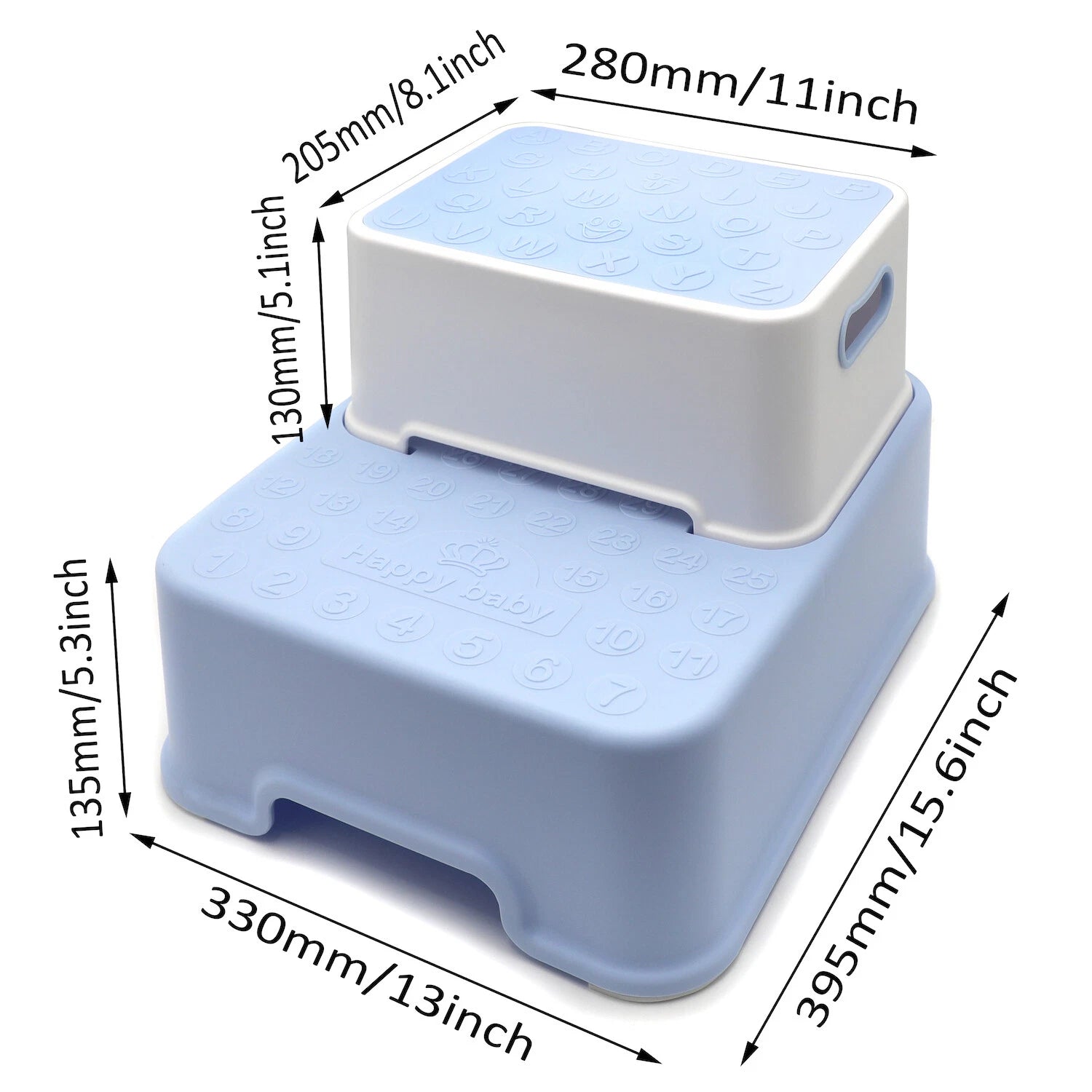 2X Anti-Slip Step Stool for Toddler Kids Bathroom Potty