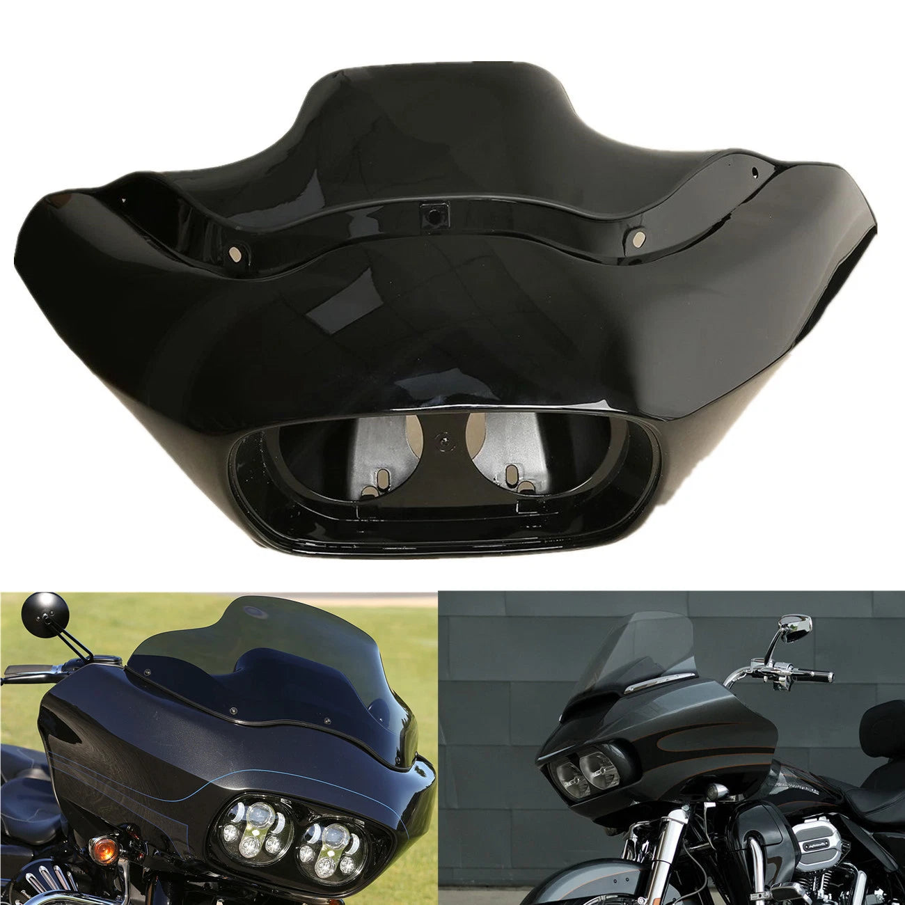 Inner & Outer Fairing Windshield Trim for Harley Road Glide FLTR FLTRX (2004–2013)