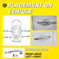 Set of 4 Chrome Exterior Door Handles for Hyundai Tucson (2016–2021)