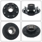 Set of 2 Trailer Idler Hub Kits for 8 Lug (6.5" Bolt)