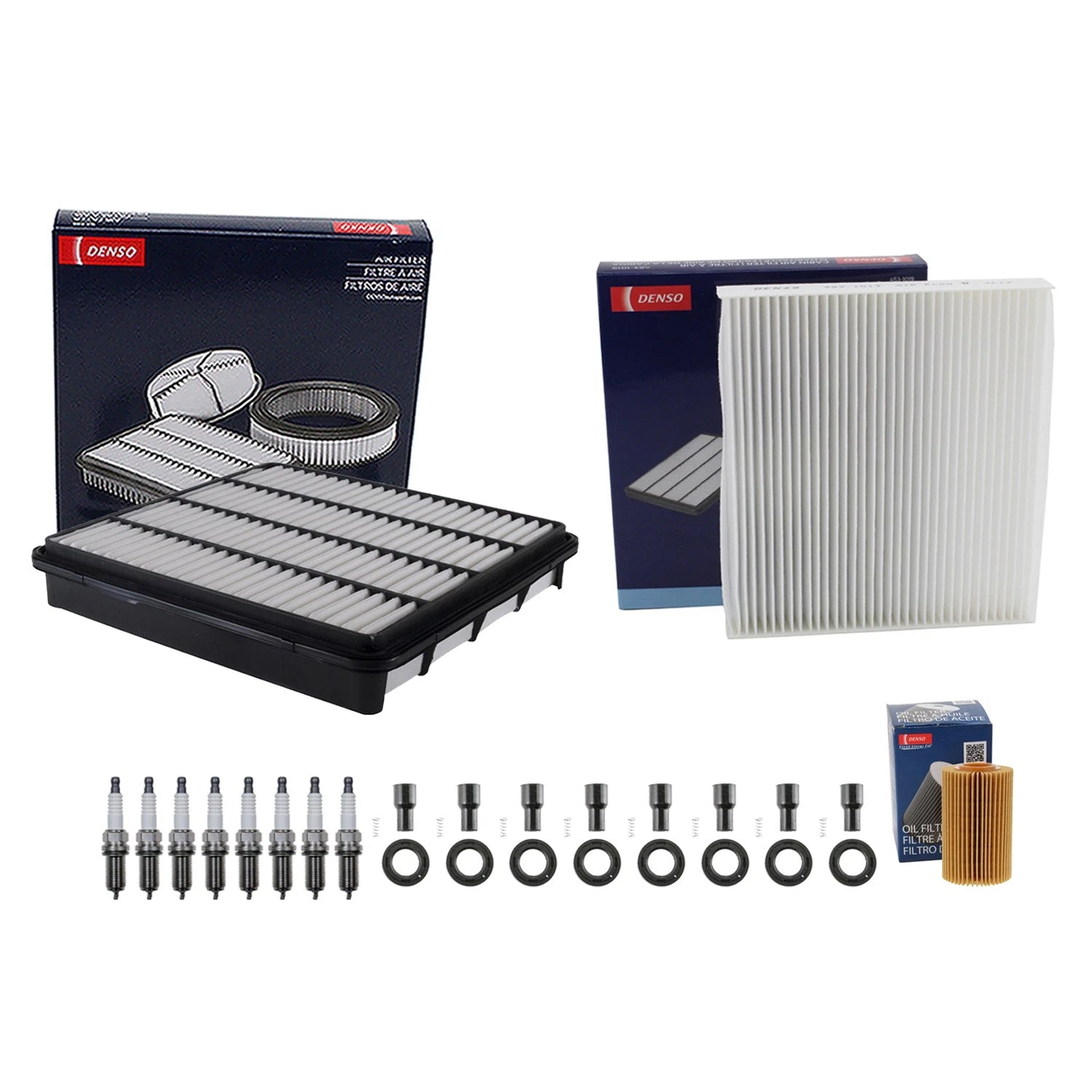 Denso Tune Up Kit 8 Spark Plug & Boot Kit for Land Cruiser LX570 Sequoia (2008–2021)