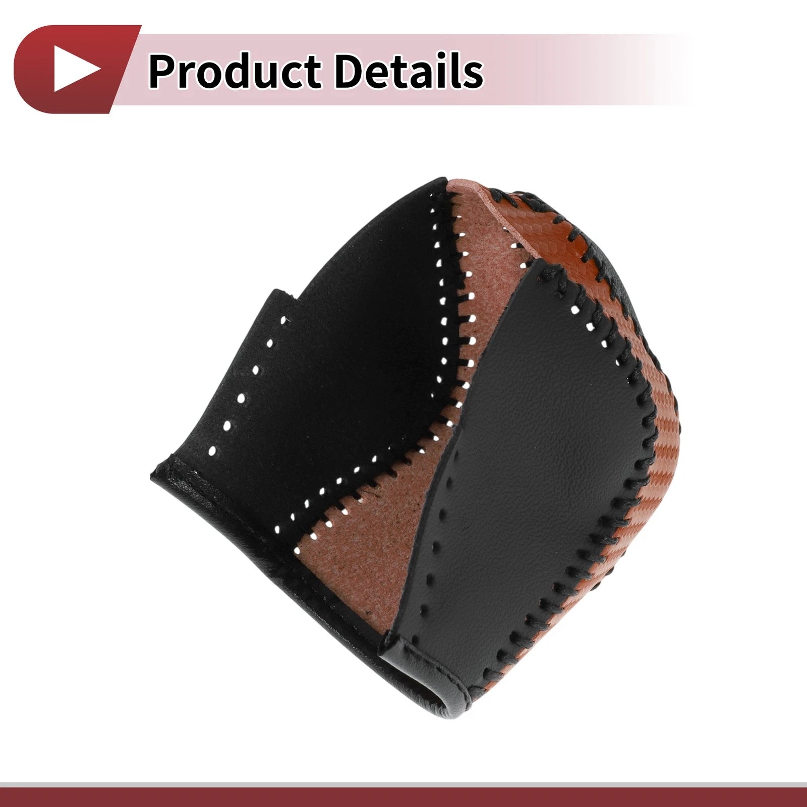 1 Pc Gear Shift Knob Cover for Volkswagen Taos (2022–2023) Brown Black