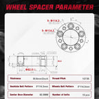 Wheel Spacers for Ford Ranger Mustang Edge Jeep Wrangler (2000–2025)
