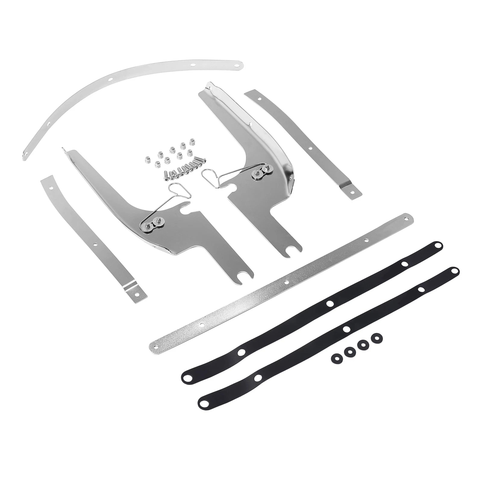 Chrome Windshield Bracket Mount for Harley Touring Road King (1994–Present)