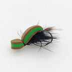 Fishing Lure Set of 6 Hand Tied Foam Flies with High-Carbon Steel Hooks