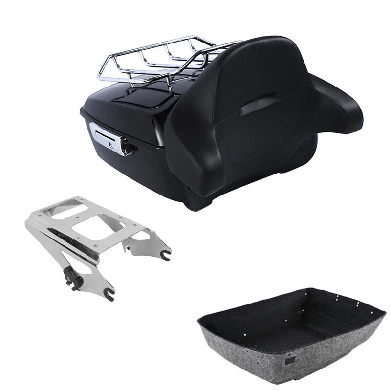 Trunk Backrest Pad Rack Mount for Harley Touring Models (2009–2013)