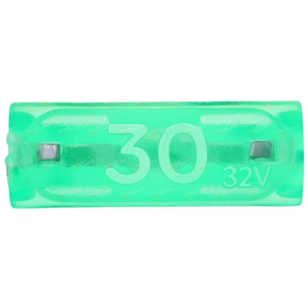 Pack of 100 Mini-Blade Fuses 30A Green