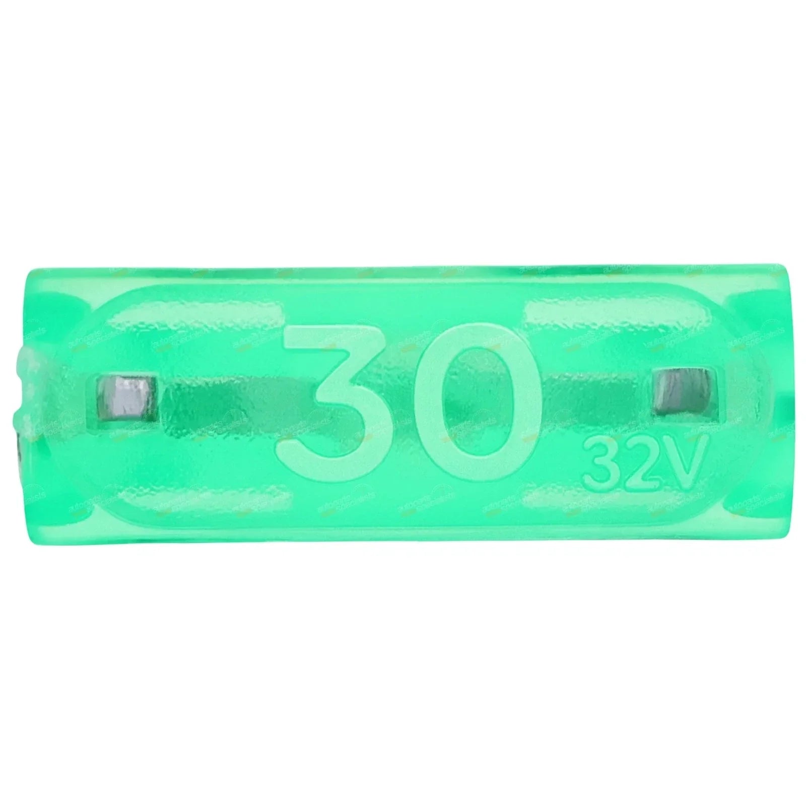 Pack of 100 Mini-Blade Fuses 30A Green