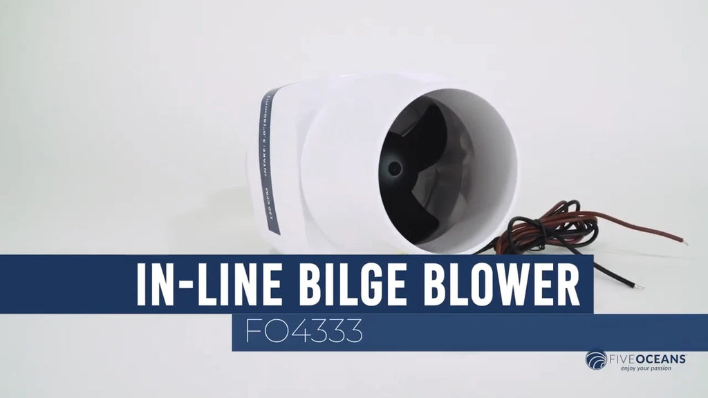 In-Line Bilge Blower for 3" Interior Diameter Vent (12V) - FO4333