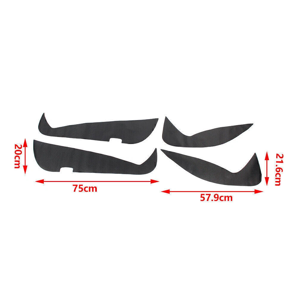 Set of 4 Door Anti Kick Pad Protection Covers for Mercedes Benz GLA X156 (2014–2018)