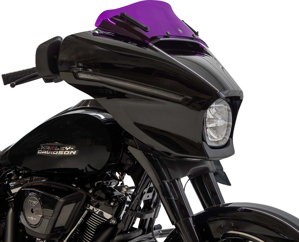 Klock Werks Kolor Flare Windshield 6.5" for FLHX (2014–2023) - Purple KWW-01-0746