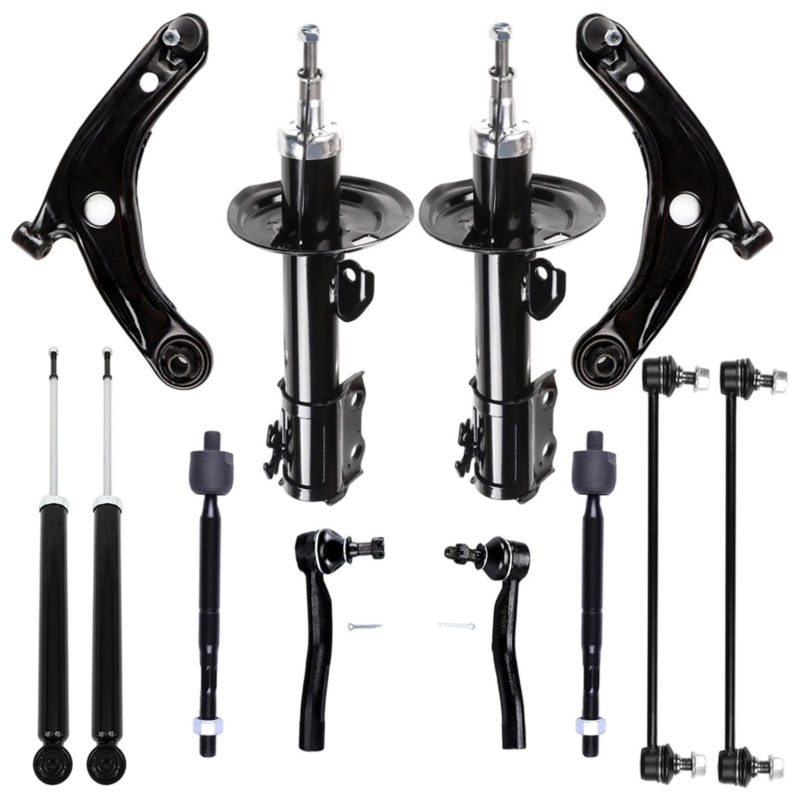 Set of 4 Struts and Shocks for Toyota Yaris (2006–2015)