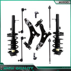 Front Shocks Struts w/ Coil Springs Lower Control Arms for Ford Focus (2000–2004)