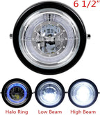 7 Inch LED Motorcycle Headlamp for Motorbike Scooter Black