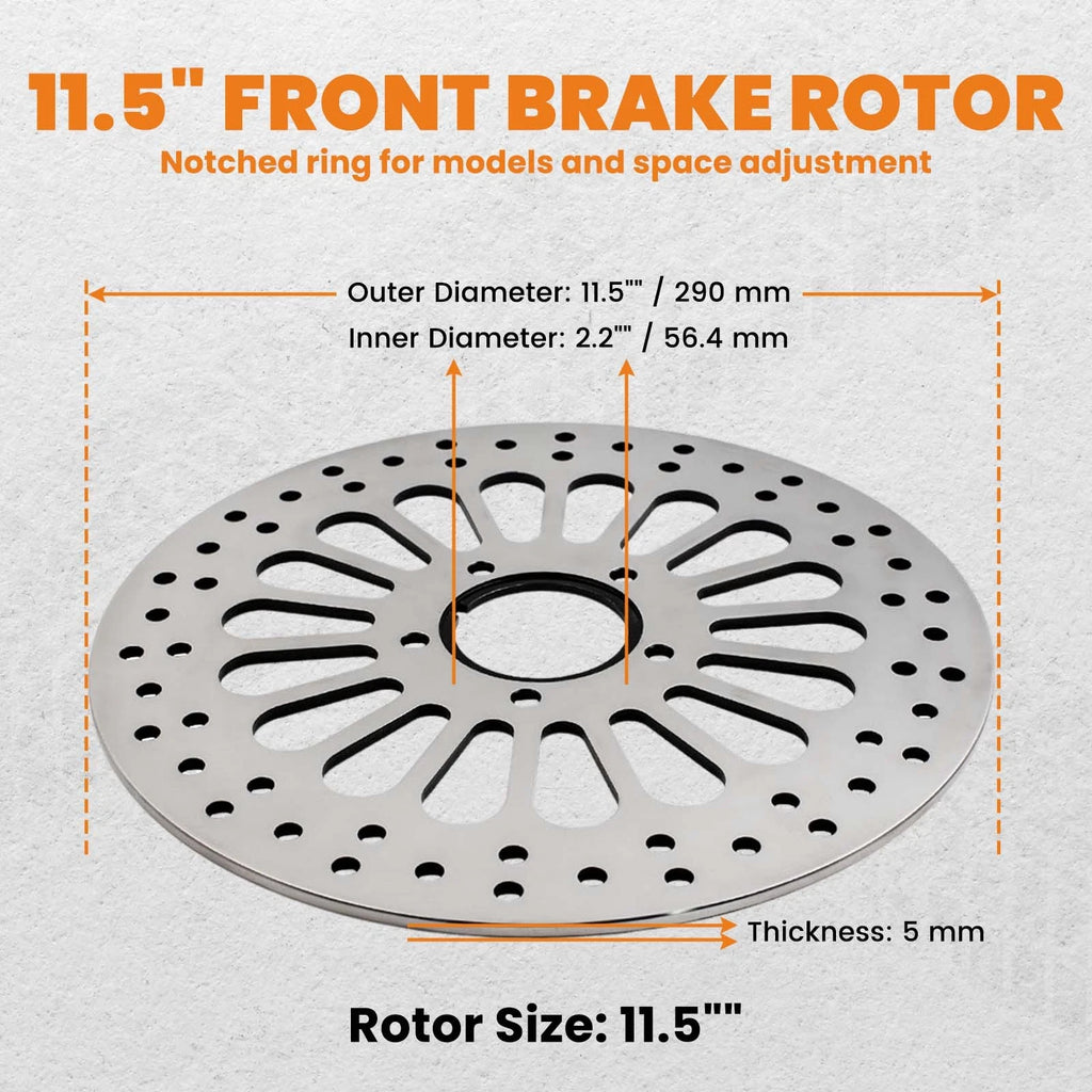 Front Brake Rotor Disc 11.5" for Harley-Davidson Softail (2000-2015)