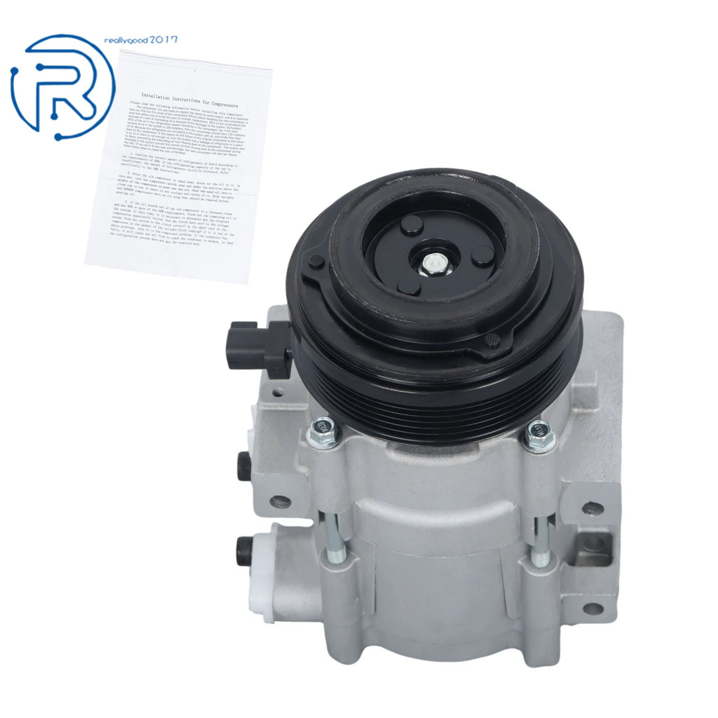 A/C Compressor for Ford Mustang (2007–2010) 4.6L 6-Groove