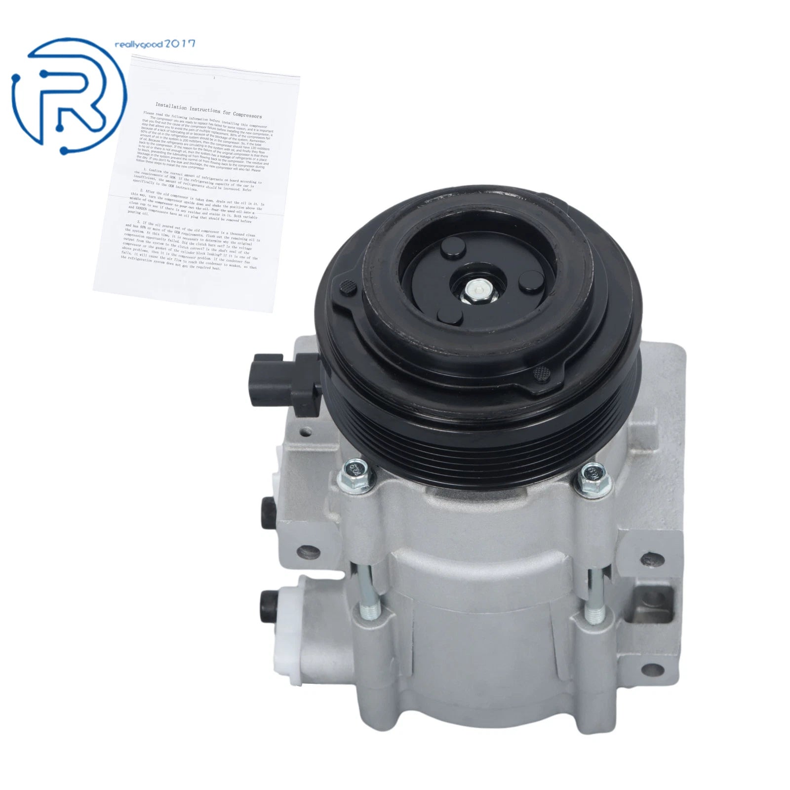 A/C Compressor for Ford Mustang (2007–2010) 4.6L 6-Groove