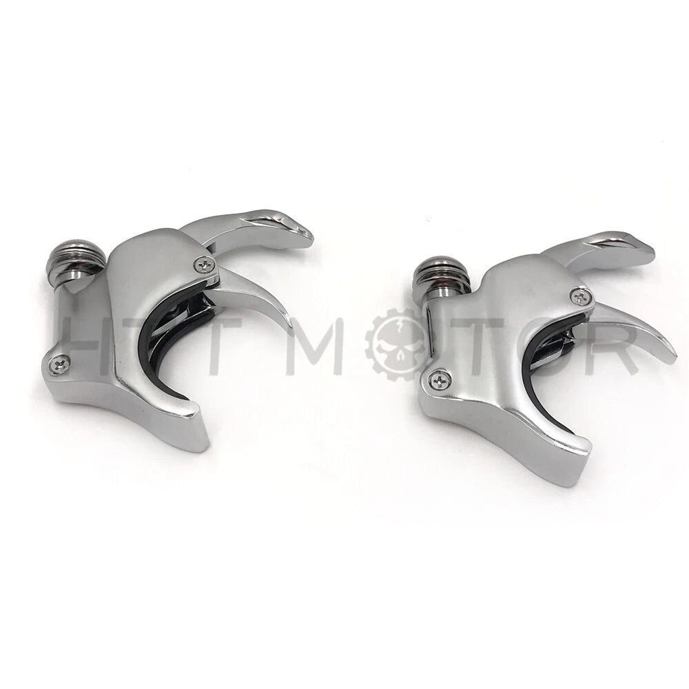 2X Windshield Clamps for Harley Dyna Street Bob XL1200X (2011–2023) Chrome