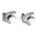 2X Windshield Clamps for Harley Dyna Street Bob XL1200X (2011–2023) Chrome