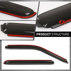In-Channel Rain Guards for Ford F150 SuperCrew (2015–2024)