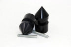 Black Spike Swingarm Spools 6mm for Aprilia Dorsoduro 750 (2008–2009)